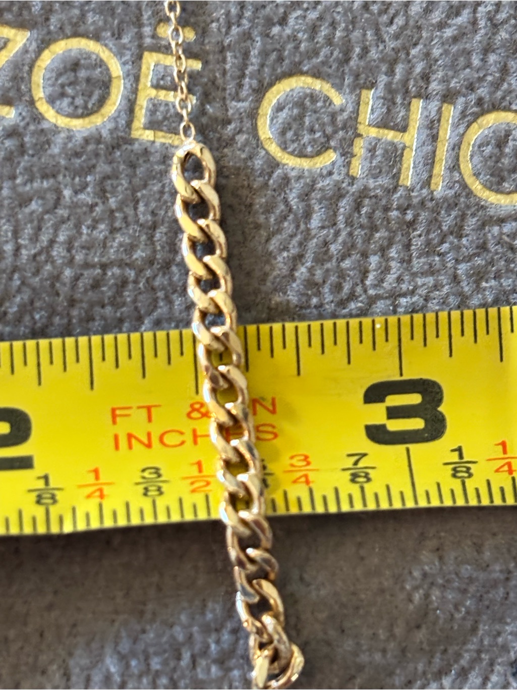 Zoe Chicco - 14k Gold Small Curb Chain Drop Threaders - Mint Condition — image 6 of 6